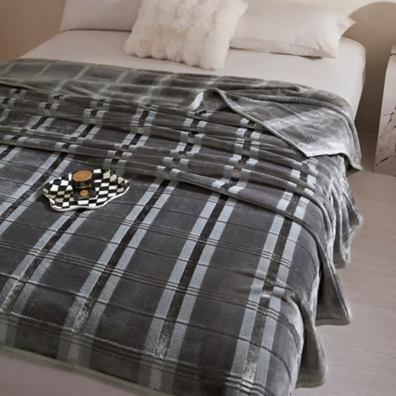Ownkoti Soft Striped Plaid Fleece Blanket - image 8