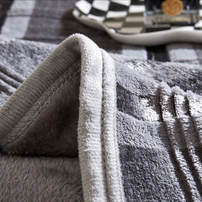 Ownkoti Soft Striped Plaid Fleece Blanket - image 12