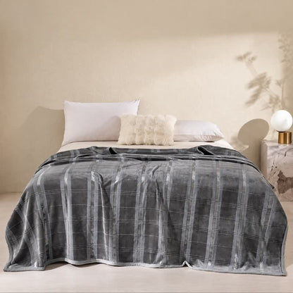 Ownkoti Soft Striped Plaid Fleece Blanket - image 10