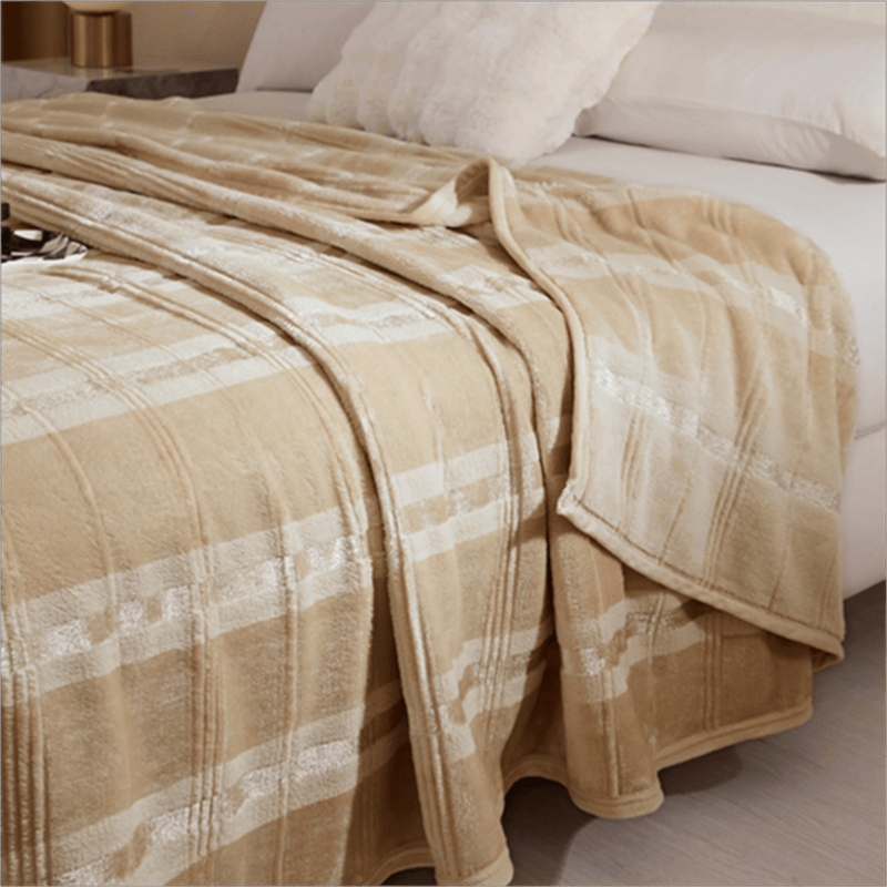 Ownkoti Soft Striped Plaid Fleece Blanket - image 15