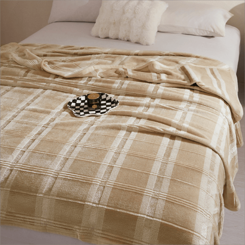 Ownkoti Soft Striped Plaid Fleece Blanket - image 16