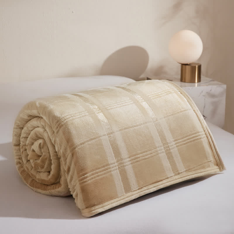 Ownkoti Soft Striped Plaid Fleece Blanket - image 18