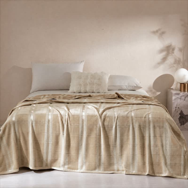 Ownkoti Soft Striped Plaid Fleece Blanket - image 17