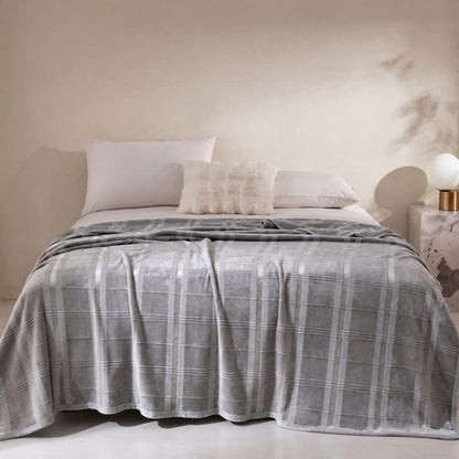 Ownkoti Soft Striped Plaid Fleece Blanket - image 27