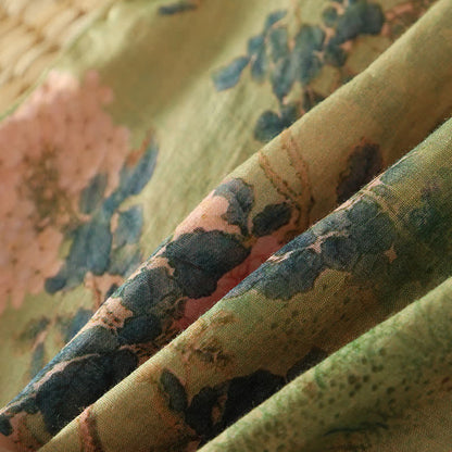Ownkoti Vinatge Botanical Frog Button Lounge Top - image 4