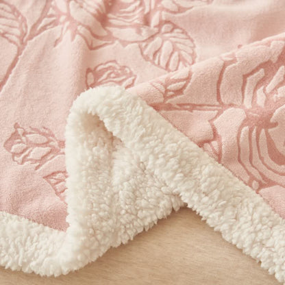 Ownkoti Cozy Pink Romantic Rose Throw Blanket - image 8
