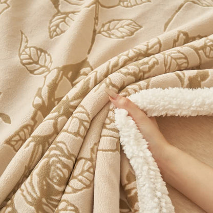 Ownkoti Cozy Pink Romantic Rose Throw Blanket - image 17