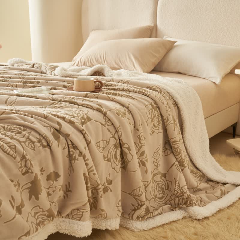 Ownkoti Cozy Pink Romantic Rose Throw Blanket - image 12
