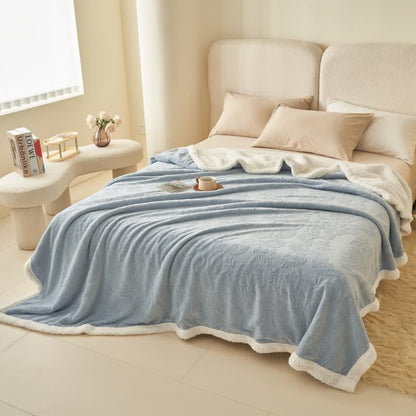 Ownkoti Elegant Flower Embossed Fleece Blanket - image 4