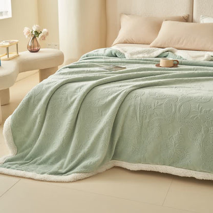 Ownkoti Elegant Flower Embossed Fleece Blanket - image 13