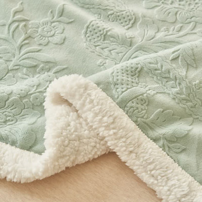 Ownkoti Elegant Flower Embossed Fleece Blanket - image 19