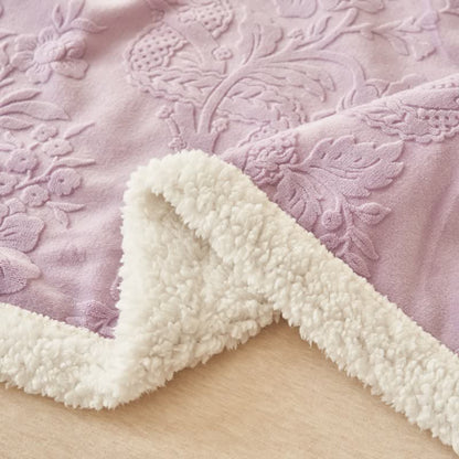 Ownkoti Elegant Flower Embossed Fleece Blanket - image 29
