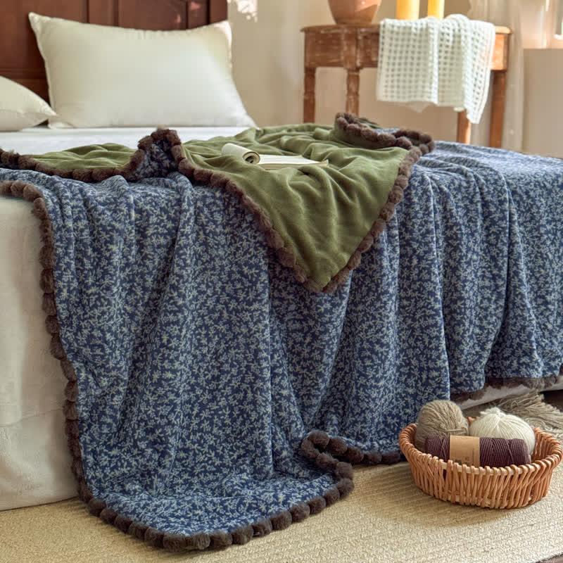 Ownkoti Countryside Ditsy Floral Decorative Throw Blanket - image 3