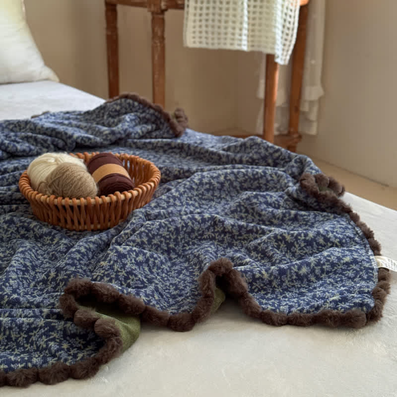 Ownkoti Countryside Ditsy Floral Decorative Throw Blanket - image 6