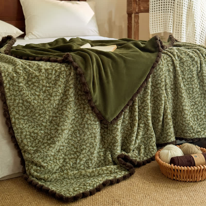 Ownkoti Countryside Ditsy Floral Decorative Throw Blanket - image 12