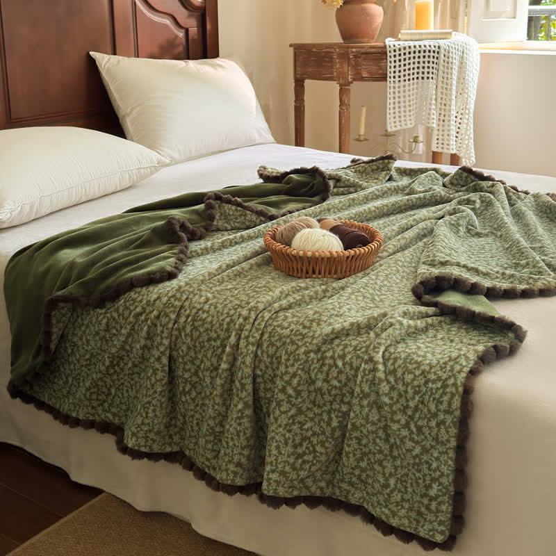 Ownkoti Countryside Ditsy Floral Decorative Throw Blanket - image 13