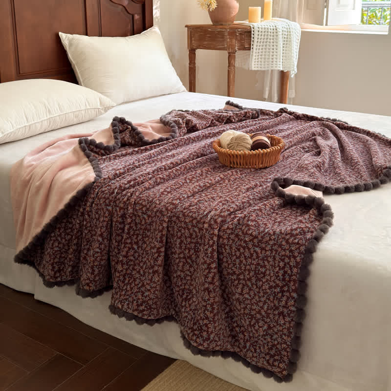 Ownkoti Countryside Ditsy Floral Decorative Throw Blanket - image 21