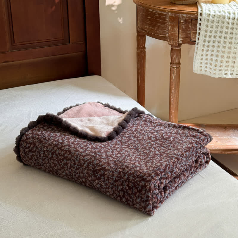Ownkoti Countryside Ditsy Floral Decorative Throw Blanket - image 23
