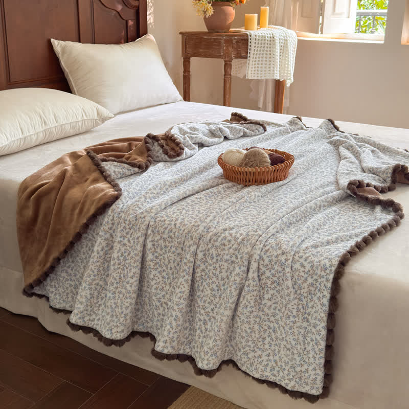 Ownkoti Countryside Ditsy Floral Decorative Throw Blanket - image 29