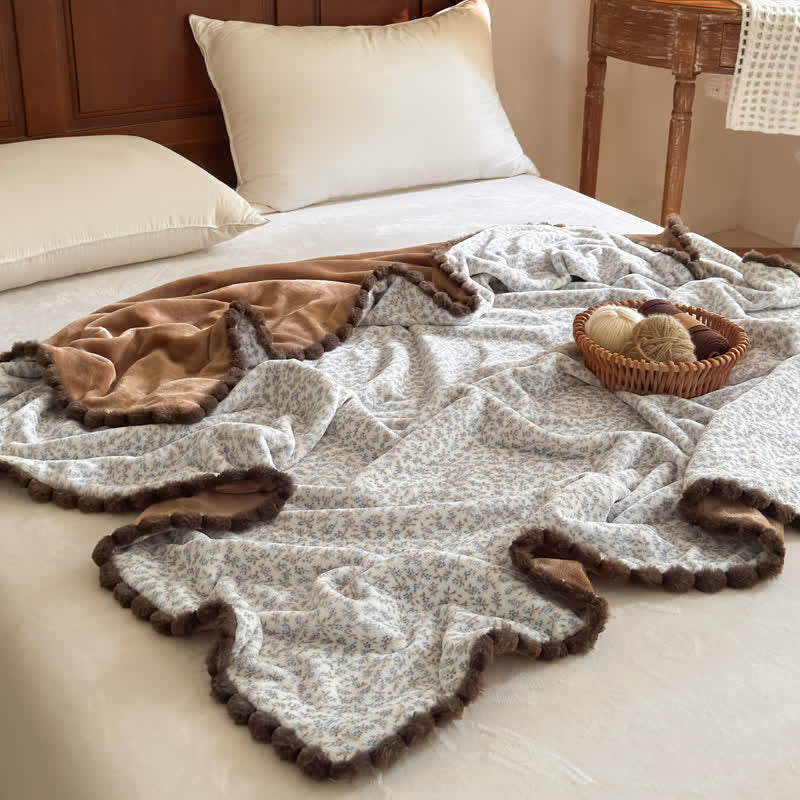Ownkoti Countryside Ditsy Floral Decorative Throw Blanket - image 30