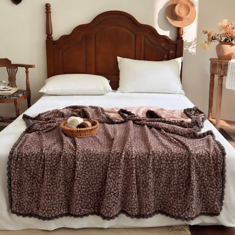 Ownkoti Countryside Ditsy Floral Decorative Throw Blanket - image 19