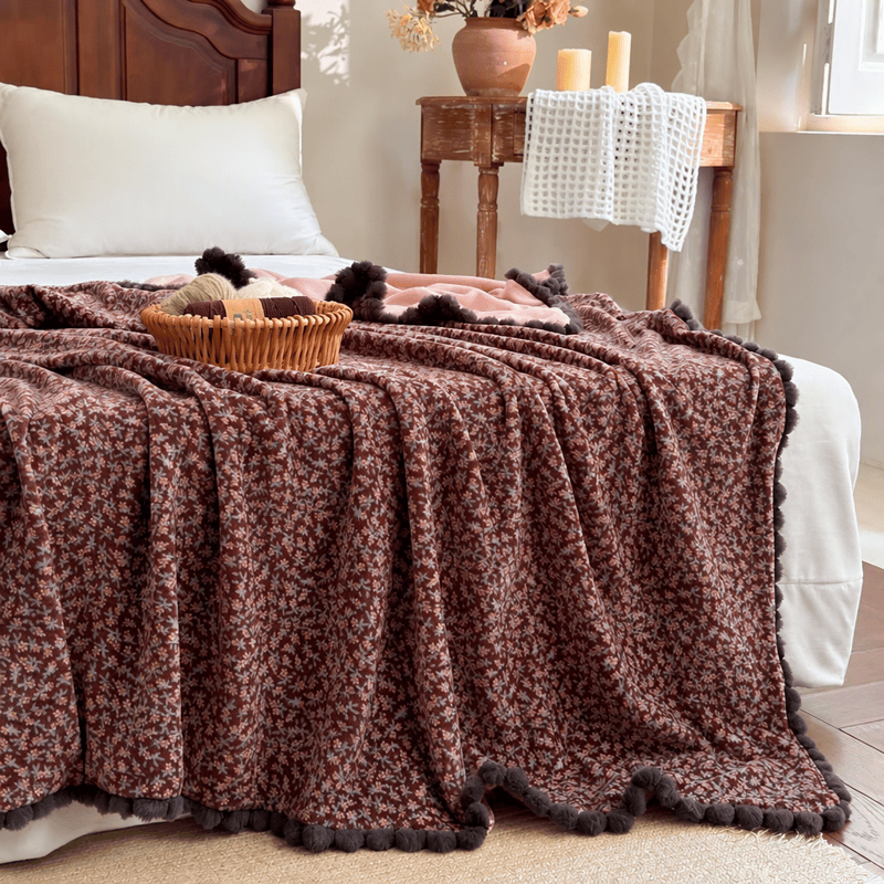 Ownkoti Countryside Ditsy Floral Decorative Throw Blanket - image 18