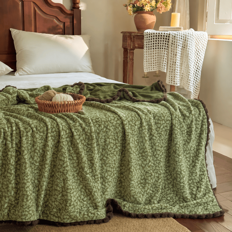 Ownkoti Countryside Ditsy Floral Decorative Throw Blanket - image 10