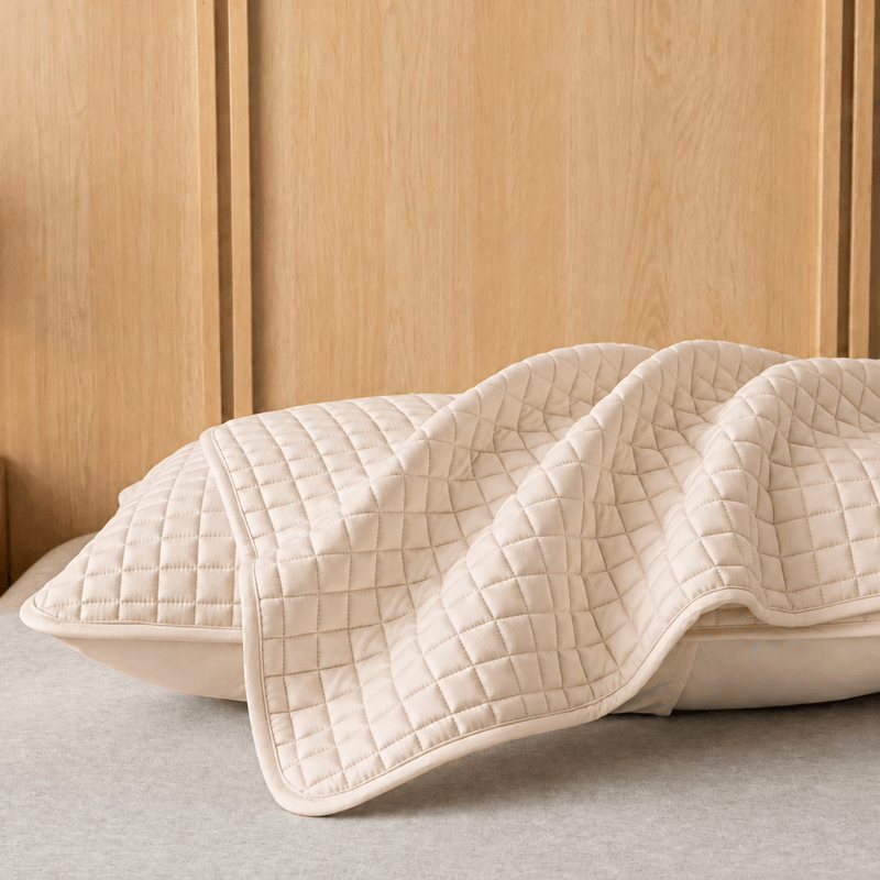 Ownkoti Solid Color Rectangle Grid Cotton Pillow Cover - image 11