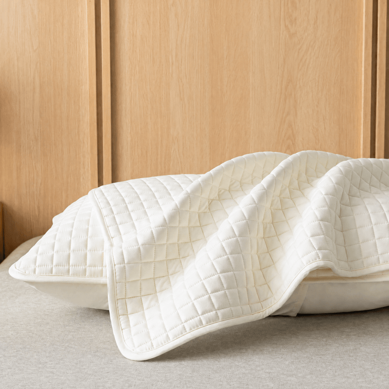 Ownkoti Solid Color Rectangle Grid Cotton Pillow Cover - image 3