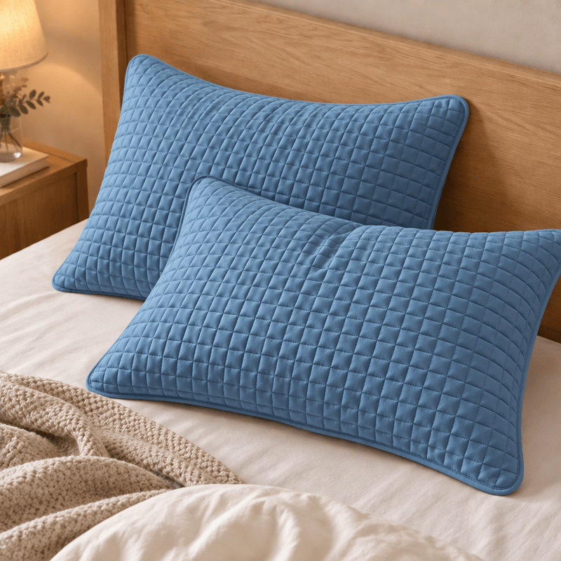 Ownkoti Solid Color Rectangle Grid Cotton Pillow Cover - image 17