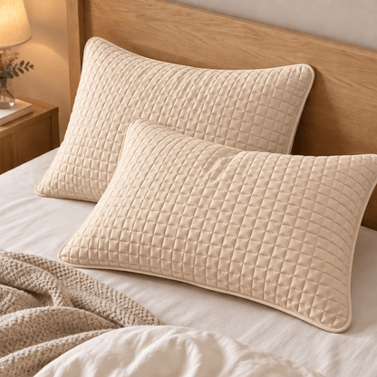 Ownkoti Solid Color Rectangle Grid Cotton Pillow Cover - image 9
