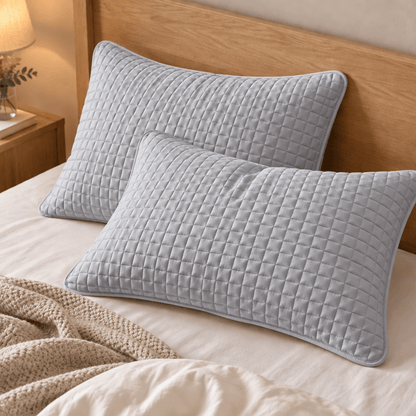 Ownkoti Solid Color Rectangle Grid Cotton Pillow Cover - image 13