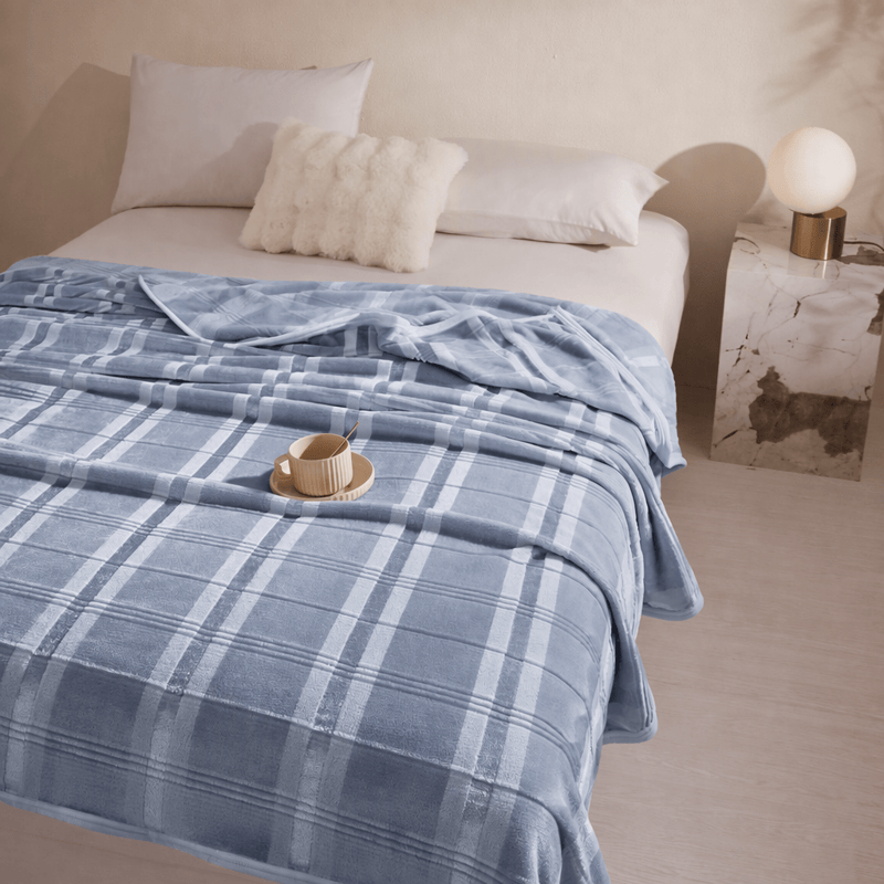 Ownkoti Soft Striped Plaid Fleece Blanket - image 21