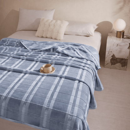 Ownkoti Soft Striped Plaid Fleece Blanket - image 21