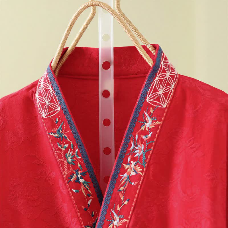Ownkoti Vintage Cotton Linen Frog Button Lounge Top - image 10