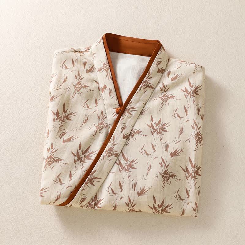 Ownkoti Floral Cross Wrap Casual Lounge Shirt - image 2