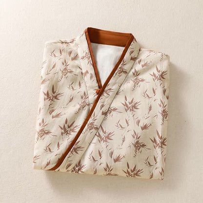 Ownkoti Floral Cross Wrap Casual Lounge Shirt - image 2