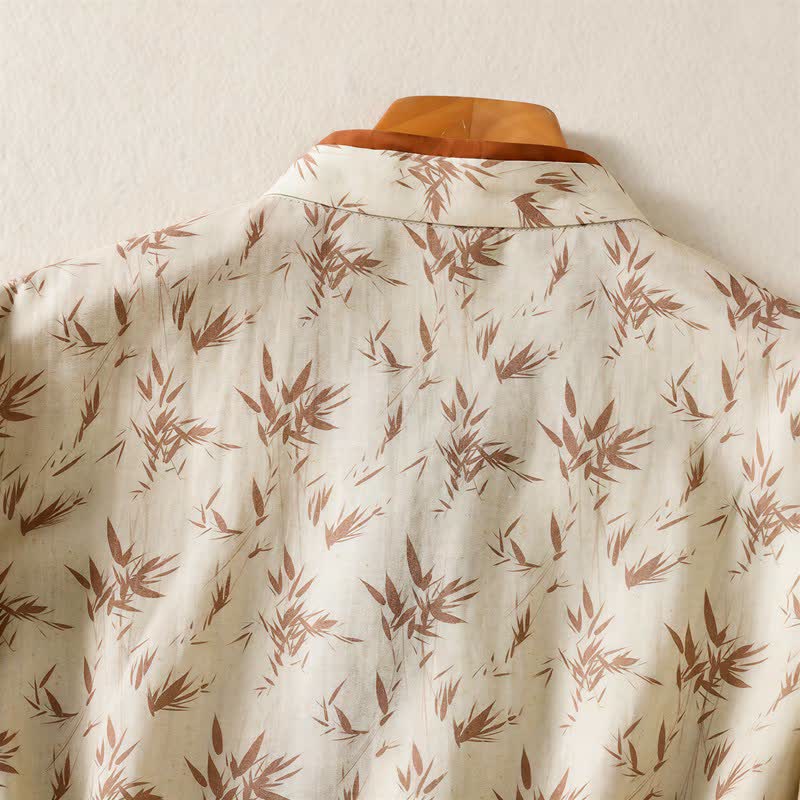 Ownkoti Floral Cross Wrap Casual Lounge Shirt - image 4