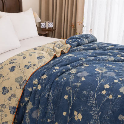 Ownkoti Reversible Blue Floral Cottage Quilt - image 19