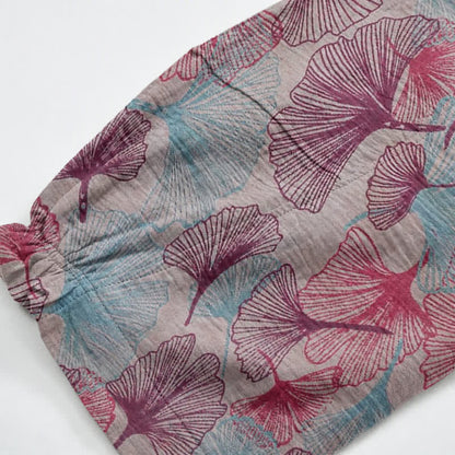 Ownkoti Relaxed Ginkgo Leaf Cotton Harem Pants - image 10
