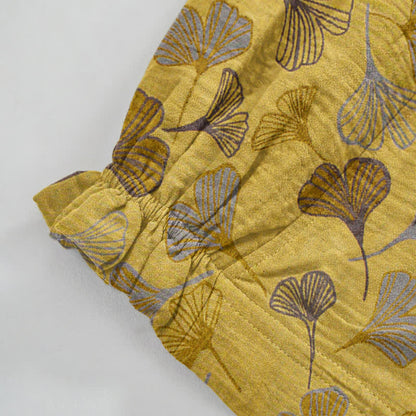 Ownkoti Retro Ginkgo Leaf Cotton Lounge Pants - image 5
