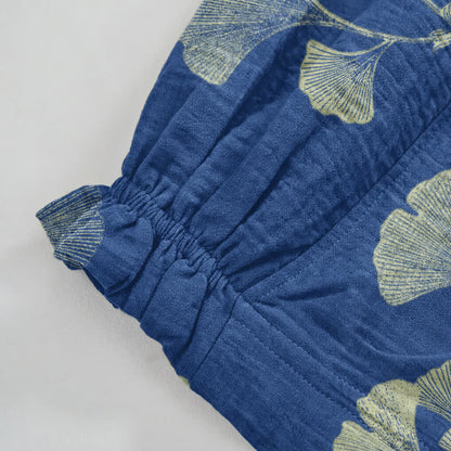 Ownkoti Ginkgo Branch Cotton Harem Pants with Pockets - image 11