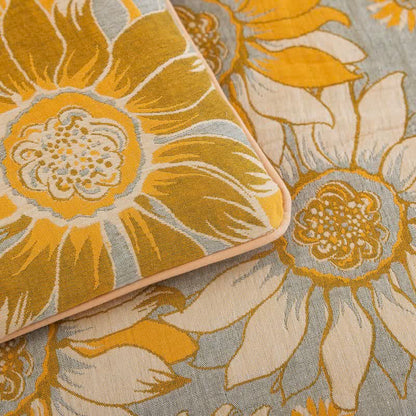 Ownkoti Vintage Orange Sunflower Cotton Gauze Quilt - image 10