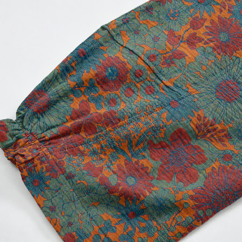 Ownkoti Artistic Ethnic Flower Cotton Lounge Pants - image 10