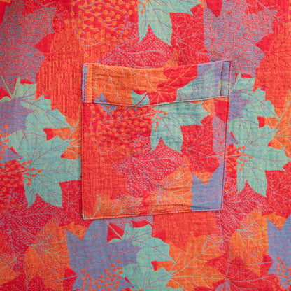 Ownkoti Autumn Maple Leaf Cotton Kimono Robe - image 6