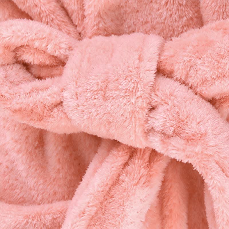 Ownkoti Soft Flower Coral Fleece Bath Robe - image 3