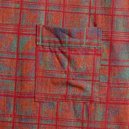 Ownkoti Red Plaid Cotton Gauze Kimono Robe - image 4