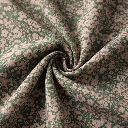 Ownkoti Vintage Floral Cross Wrap Lounge Shirt - image 2