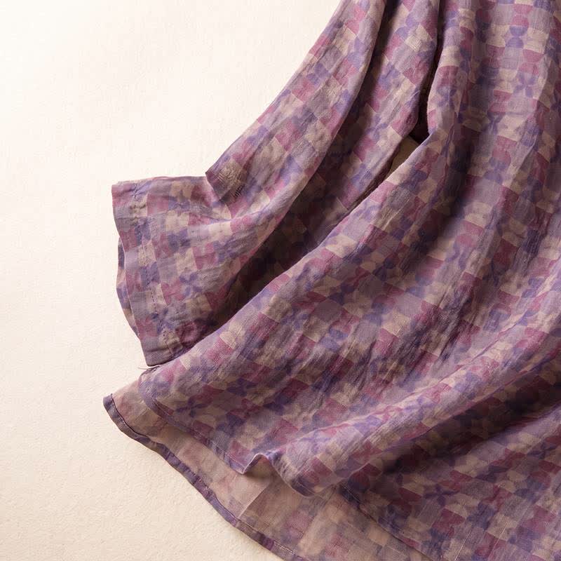 Ownkoti Vintage Cross Wrap Relaxed Lounge Shirt - image 4