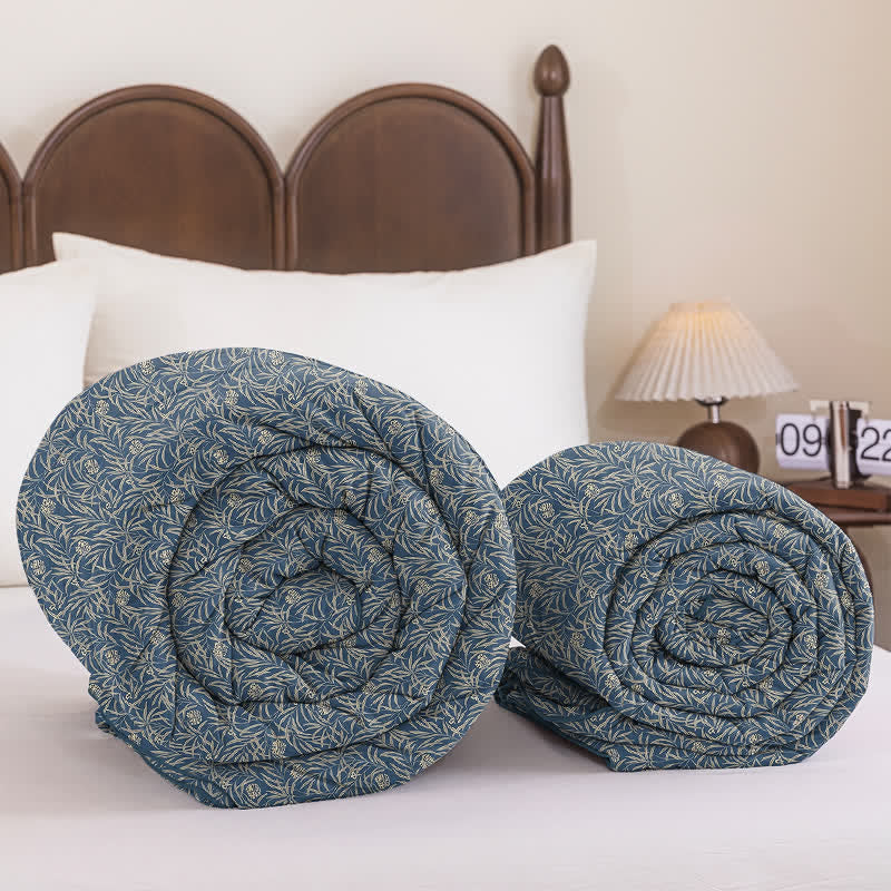 Ownkoti Botanical Flower Reversible Cotton Quilt - image 11